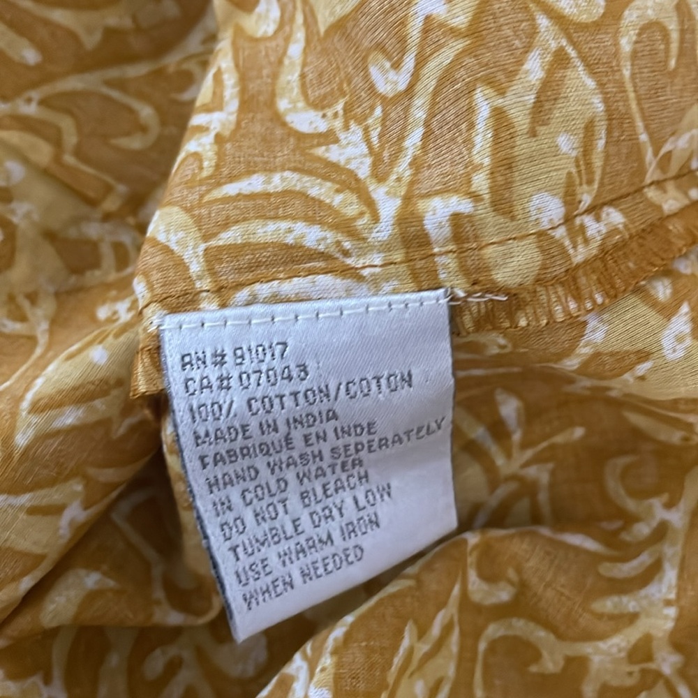 Solitaire Mustard Embroidered Tunic - Picture 7 of 7